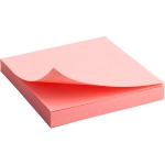Блок бумаги Axent с липким слоем  75x75мм, 100л, пастель, розовый