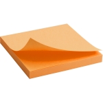 Блок бумаги Axent с липким слоем  75x75мм,  80л, неон, оранжевый