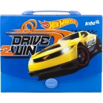 Портфель-коробка Kite А4, 1 отд. Hot Wheels