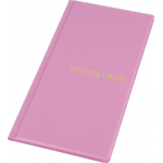 Визитница PantaPlast на  96 визиток, PVC, розовая